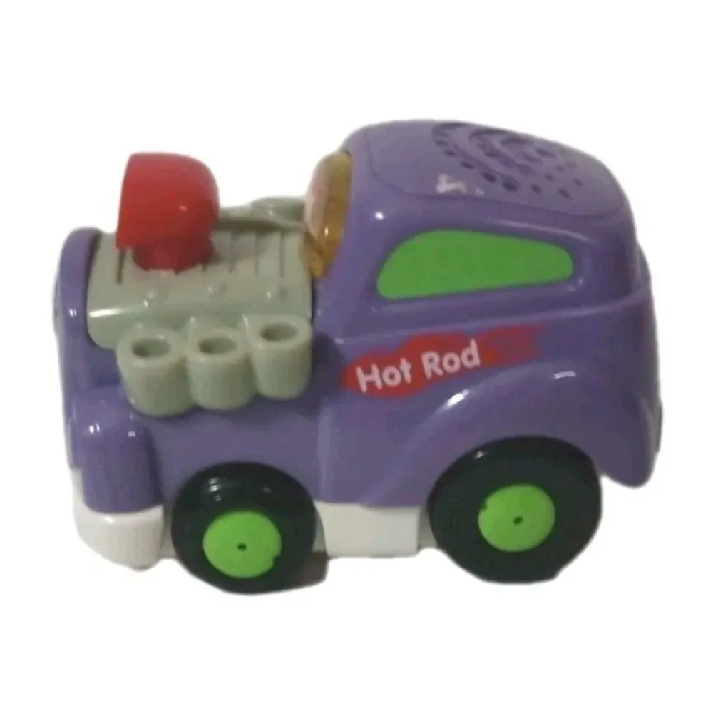 Vtech GoGo Smart Wheels Purple Hotrod Lights & Sound -Tested- Battery Operated